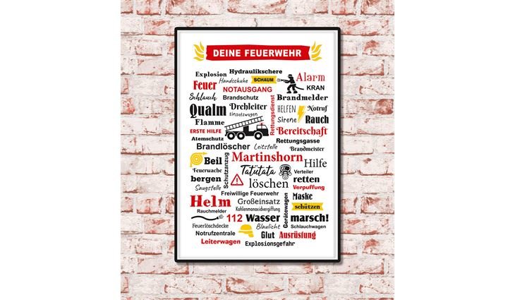Gilde Metall Schild Weisheit "Feuerwehr"