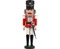Seiffener Volkskunst Nussknacker Husar rot, 60 cm
