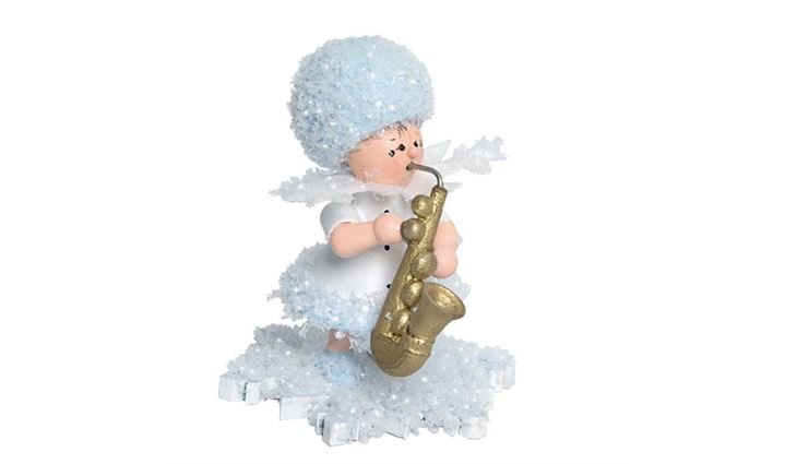 Schneeflöckchen Schneeflöckchen mit Saxophon