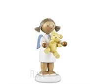 Flade Engel mit Teddybär