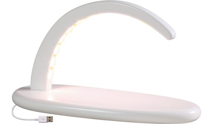 Seiffener Volkskunst Bogen weiß LED beleuchtet ohne Bestückung