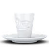 Fifty Eight Espresso Mug mit Henkel - verschmitzt weiß