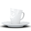 Fifty Eight Espresso Mug mit Henkel - verdutzt weiß