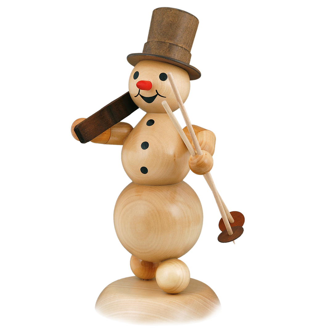 Schneemann &amp;quot;Ski auf Schulter&amp;quot; - Bergglas