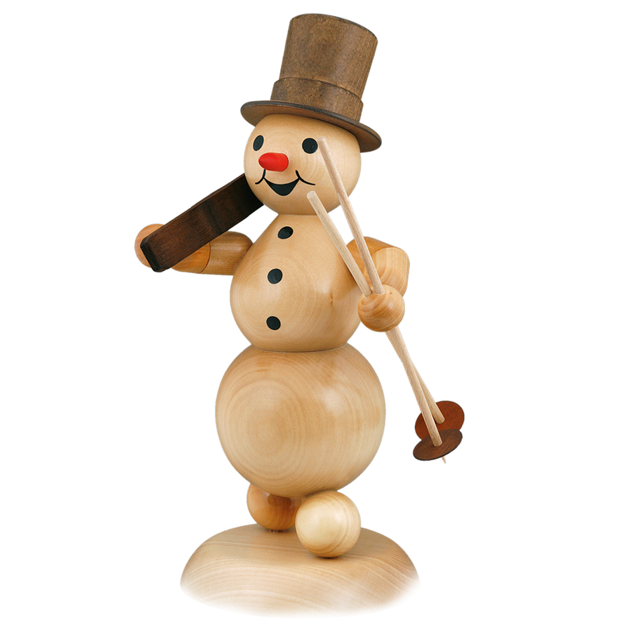 Schneemann &amp;quot;Ski auf Schulter&amp;quot; - Bergglas