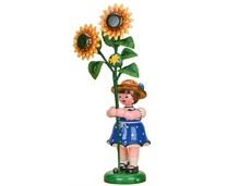 Hubrig Mädchen mit Sonnenblume 17cm