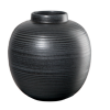 ASA Vase, black 26,5cm H.29cm