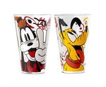 Gilde Trinkglas, "Goofy & Pluto", Glas2 teilig